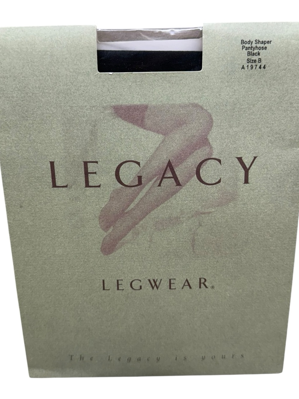 QVC Legacy Legwear Body Shaper Pantyhose Size B Black  A19744